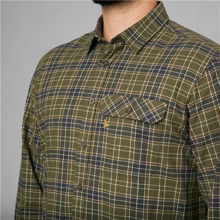 MEN'S LONG-SLEEVED SHIRT SEELAND HIGHSEAT - BURNT OLIVE