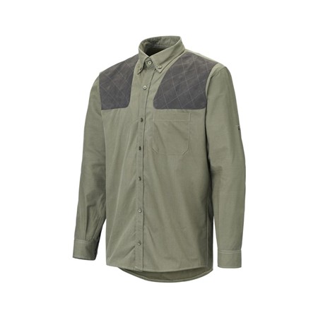 Men's Long-Sleeved Shirt Verney Carron La Ligne Belmont Safari - Thyme