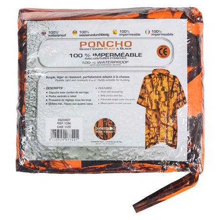 MEN'S PONCHO PERCUSSION GHOSTCAMO