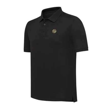 Men's Short-Sleeve Polo Beretta Limited Edition 500Th Anniversary Gold Logo - Black