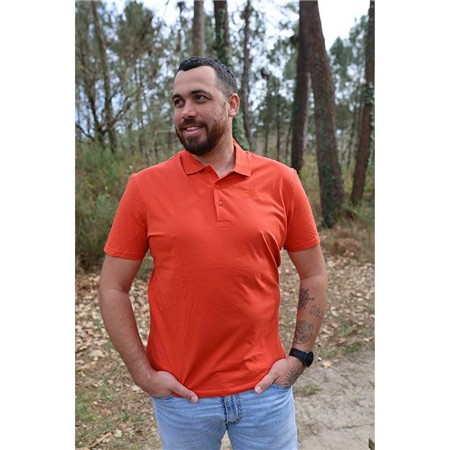 Men's Short-Sleeve Polo Le Pairon Bécassier - Coral