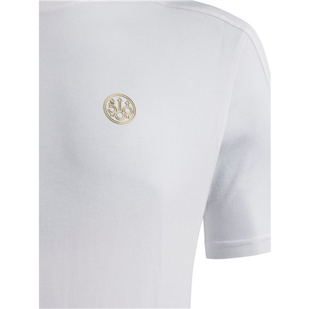 MEN'S SHORT-SLEEVE T-SHIRT BERETTA LIMITED 500TH ANNIVERSARY EDITION GOLD LOGO - BRIGHT WHITE