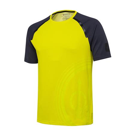 Men's Short-Sleeve T-Shirt Beretta Roundneck Logo - Yellow