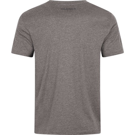 MEN'S SHORT SLEEVE T-SHIRT - BROWN MELANGE HARKILA MC IDENTITY - BROWN MELANGE