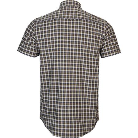 MEN'S SHORT-SLEEVE SHIRT HARKILA FJELL S/S - NAVAL BLUE CHECK
