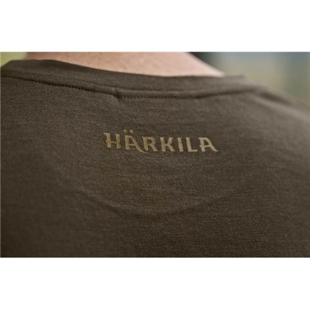 MEN'S SHORT SLEEVE T-SHIRT HARKILA GAME S/S - WILLOW GREEN STAG