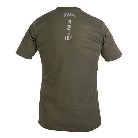 MEN'S SHORT-SLEEVE T-SHIRT HART BRANDED BASURDE - KHAKI