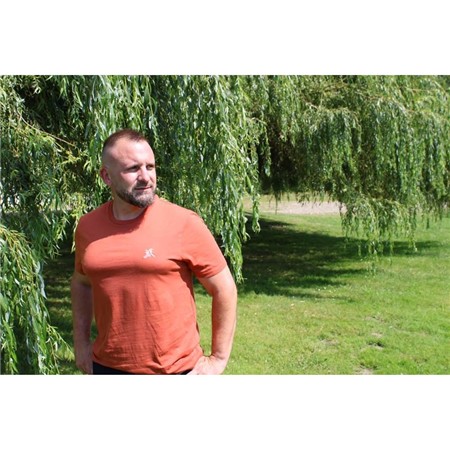 MEN'S SHORT-SLEEVE T-SHIRT LE PAIRON BÉCASSIER - CORAL