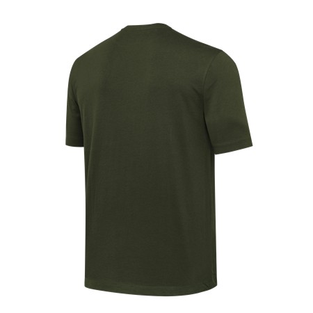 MEN'S SHORT-SLEEVE TEE SHIRT BERETTA SET OF 3 CORPORATE TS - BRITISH GREEN/CORDOVAN/PEAT - PACK OF 3