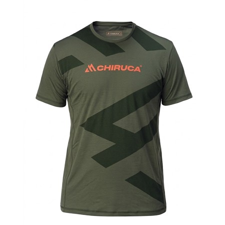 Men's Short-Sleeve Tee Shirt Chiruca Rhea 01 - Green/Brown