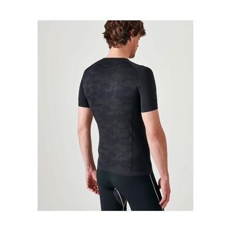 MEN'S SHORT-SLEEVED T-SHIRT DAMART DYNAMIC CLIMATYL - BLACK