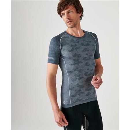 Men's Short-Sleeved T-Shirt Damart Dynamic Climatyl - Grey