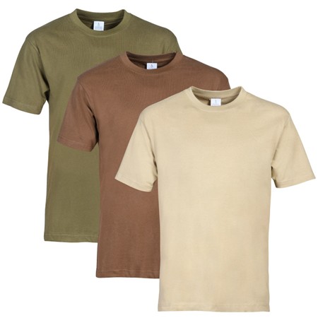 Men's Short-Sleeved T-Shirt Percussion Plain - Pack Of 3