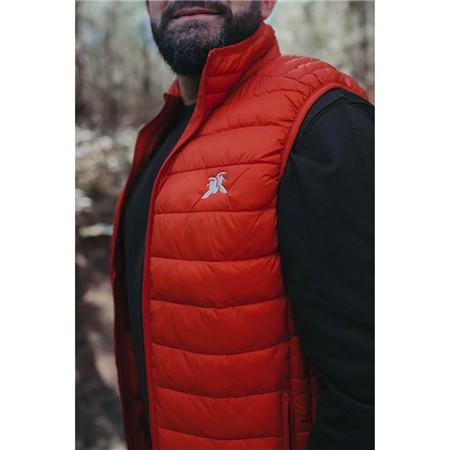 MEN'S SLEEVELESS DOWN JACKET LE PAIRON BÉCASSIER - ORANGE