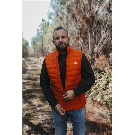 Men's Sleeveless Down Jacket Le Pairon Bécassier - Orange