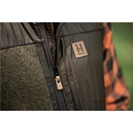 MEN'S SLEEVELESS FLEECE HARKILA KALIX - DARK EARTH