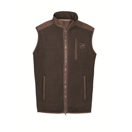Men's Sleeveless Fleece Prohunt Pointer - Dark Brown/Ibex