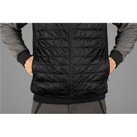 MEN'S SLEEVELESS HEATED VEST SEELAND HEAT - BLACK