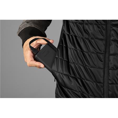 MEN'S SLEEVELESS HEATED VEST SEELAND HEAT - BLACK