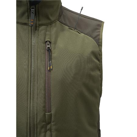 MEN'S SLEEVELESS SOFTSHELL BERETTA BUTTE - BROWN/KHAKI