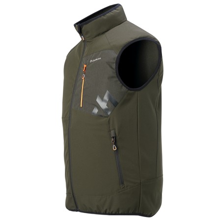 MEN'S SLEEVELESS SOFTSHELL CHIRUCA HYPERION 01 - GREEN/BROWN