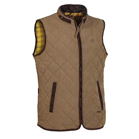 Men's Sleeveless Vest Club Interchasse James Quilted - Tobacco