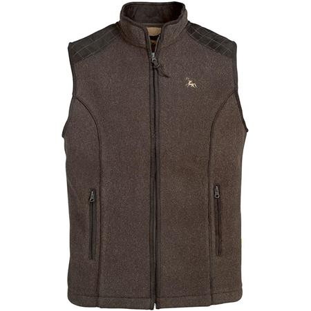 Men's Sleeveless Vest Ligne Verney-Carron Presly - Dark Brown