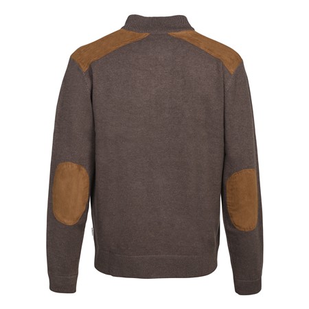 MEN'S SWEATER PROHUNT FOX ZIPPE - BROWN/IBEX