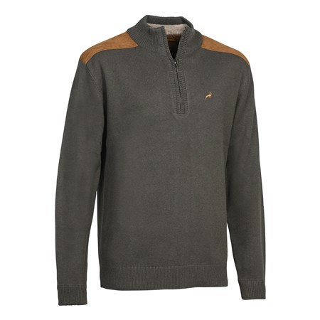 Men's Sweater Prohunt Fox Zippe - Khaki/Ibex