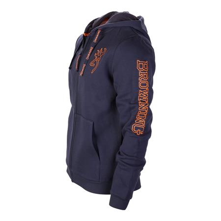 MEN'S SWEATSHIRT BROWNING ZIP SNAPSHOT - BLUE