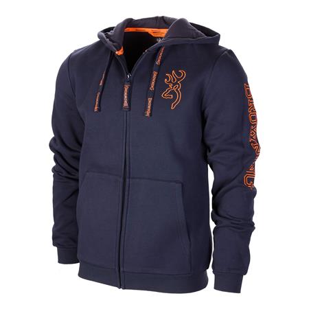 Men's Sweatshirt Browning Zip Snapshot - Blue