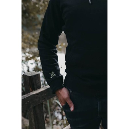 MEN'S SWEATSHIRT LE PAIRON BÉCASSIER HOODED DOUBLE EMBROIDERY GREEN - BLACK
