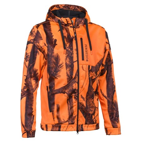 Men's Sweatshirt Percussion À Capuche Zippé - Camo Blaze