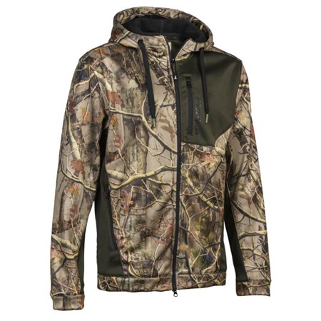 Men's Sweatshirt Percussion À Capuche Zippé - Forest Evo