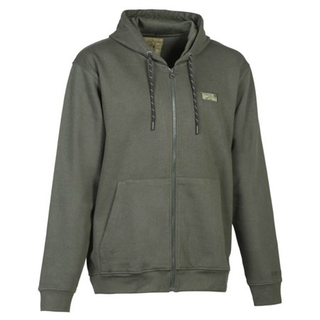Men's Sweatshirt Percussion À Capuche Zippé Forest - Khaki
