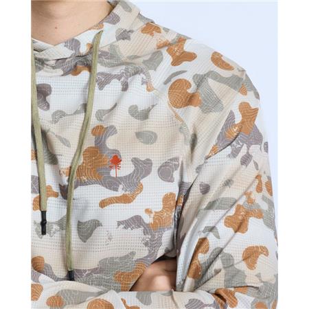 MEN'S SWEATSHIRT PINEWOOD AIR VENT HOODIE - BEIGE CAMOU