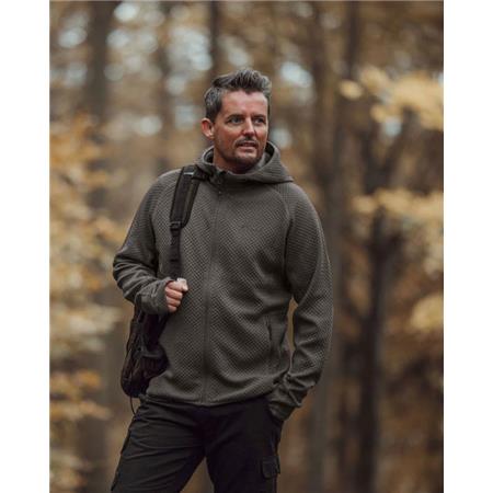 MEN'S SWEATSHIRT PINEWOOD EVERYDAY TRAVEL FULL ZIP - GRIS