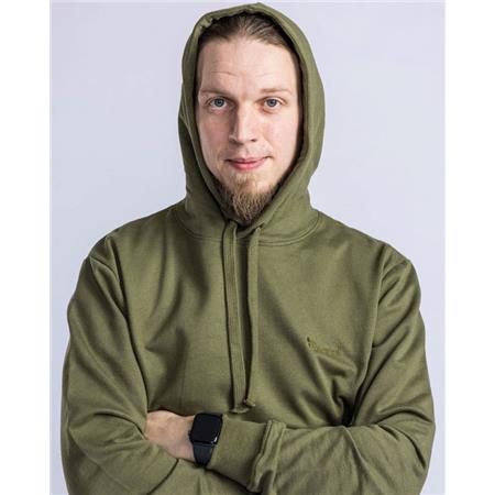 MEN'S SWEATSHIRT PINEWOOD LOGO HOODIE - PINE GREEN