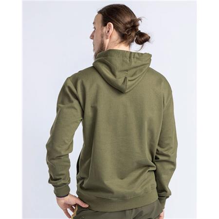 MEN'S SWEATSHIRT PINEWOOD LOGO HOODIE - PINE GREEN