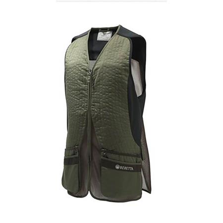 Men's Trap Shooting Vest Beretta Silver Pigeon Evo Vest - Green/Brown