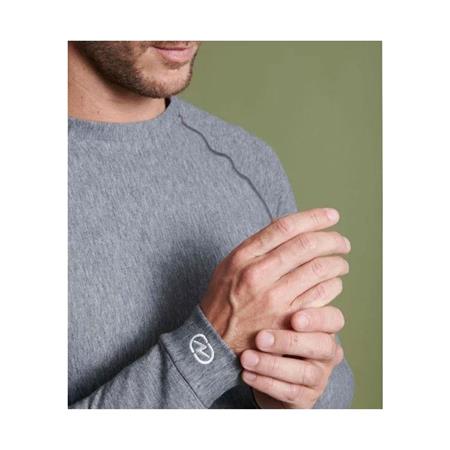 MEN'S UNDERWEAR DAMART TEE SHIRT THERMOLACTY COMFORT 3 COL ROND - GREY