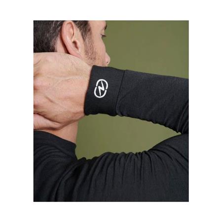 MEN'S UNDERWEAR DAMART TEE SHIRT THERMOLACTYL COMFORT 3 COL ROND - BLACK