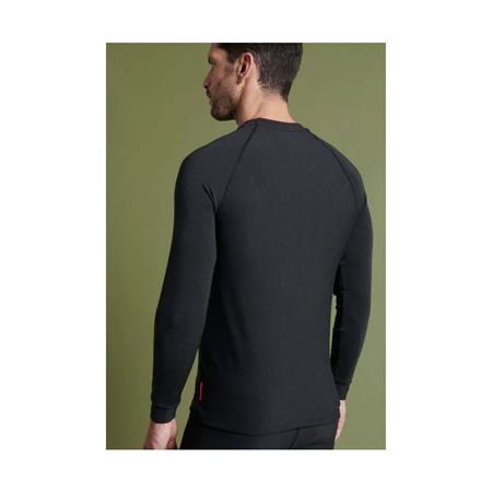 MEN'S UNDERWEAR DAMART TEE SHIRT THERMOLACTYL COMFORT 3 COL ROND - BLACK