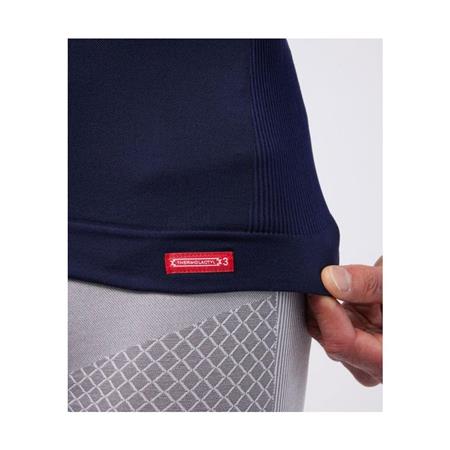 MEN'S UNDERWEAR DAMART TEE SHIRT THERMOLACTYL ENERGY 3 COL ZIP - BLUE
