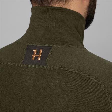 MEN'S UNDERWEAR HARKILA BASE WARM UNDERSHIRT - GREEN/BROWN