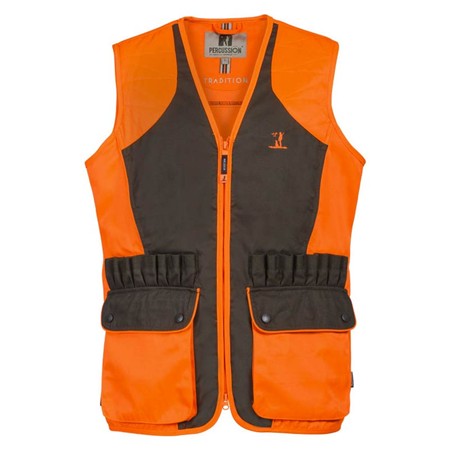 Men's Vest Percussion Tradition - Khaki/Orange