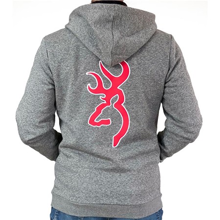 MEN'S ZIP-UP HOODIE BROWNING SNAPSHOT EXCLUSIVE CHASSEUR.COM-GREY