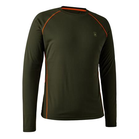 Męska Koszulka Z Długim Rękawem Deerhunter Chamois - Leśna Zieleń