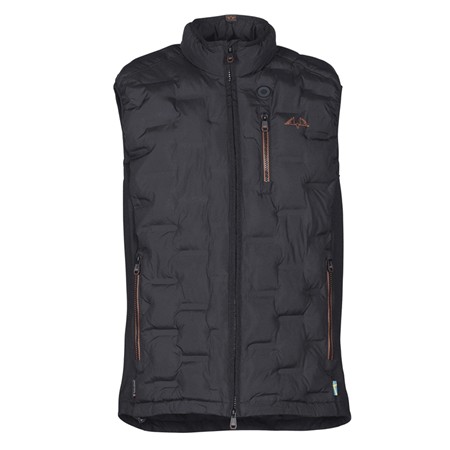 MĘSKA PODGRZEWANA KAMIZELKA PUCHOWA SWEDTEAM ALPHA PRO 2 - CZARNY
