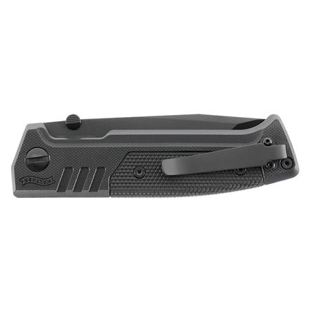 MESSER WALTHER PDP TANTO FOLDER BLACK- TEILWEISE GEZAHNT